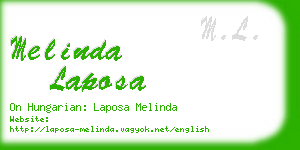 melinda laposa business card